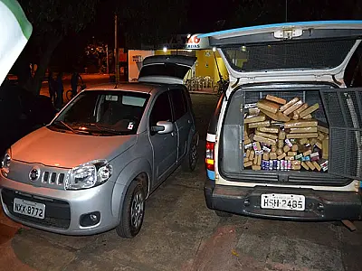 PM de Bataguassu apreende jovem com 210 kg de maconha