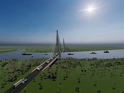 Comissão Mista Brasil-Paraguai aprova resultado da licitação da ponte sobre o Rio Paraguai