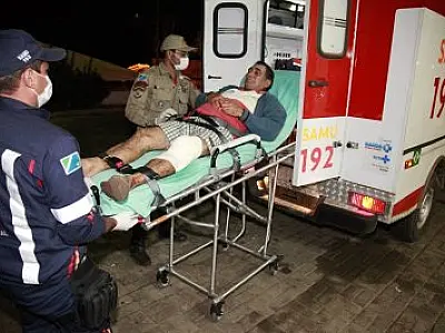 Trabalhador rural leva uma chifrada de gado em São Gabriel