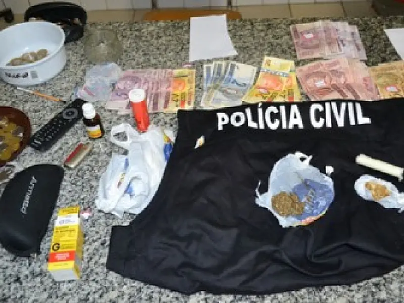 Homem é preso pela 2ª vez por tráfico de drogas