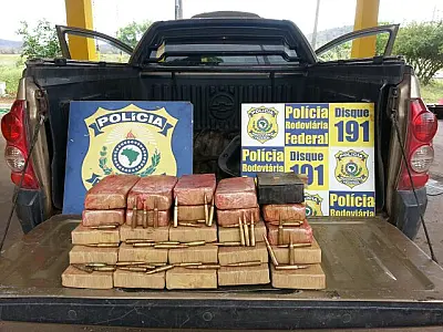 Homem é preso em Miranda levando cocaína e munições para RJ