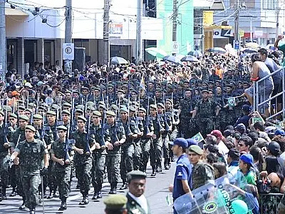 Ruas do Centro da Capital serão interditadas para o desfile de 7 de setembro