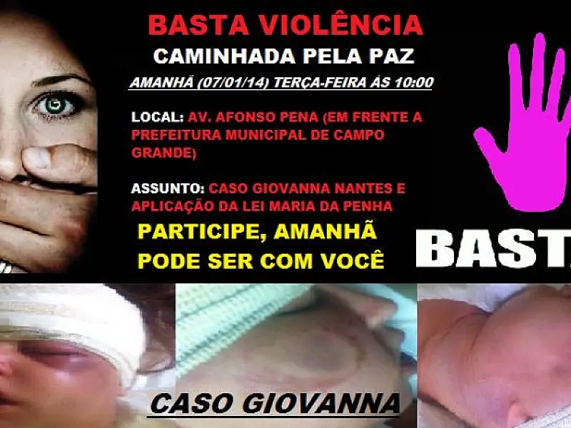 Caso Giovanna: Família realiza caminhada para cobrar maior rigor contra violência à mulher