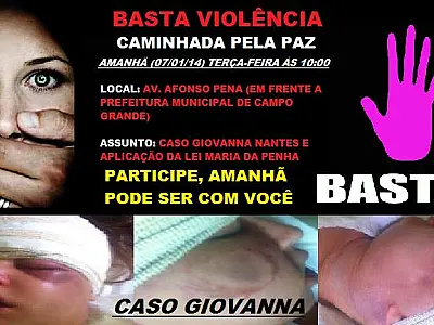 Caso Giovanna: Família realiza caminhada para cobrar maior rigor contra violência à mulher