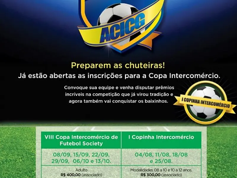 Associação Comercial abre inscrições para a Copa Intercomércio