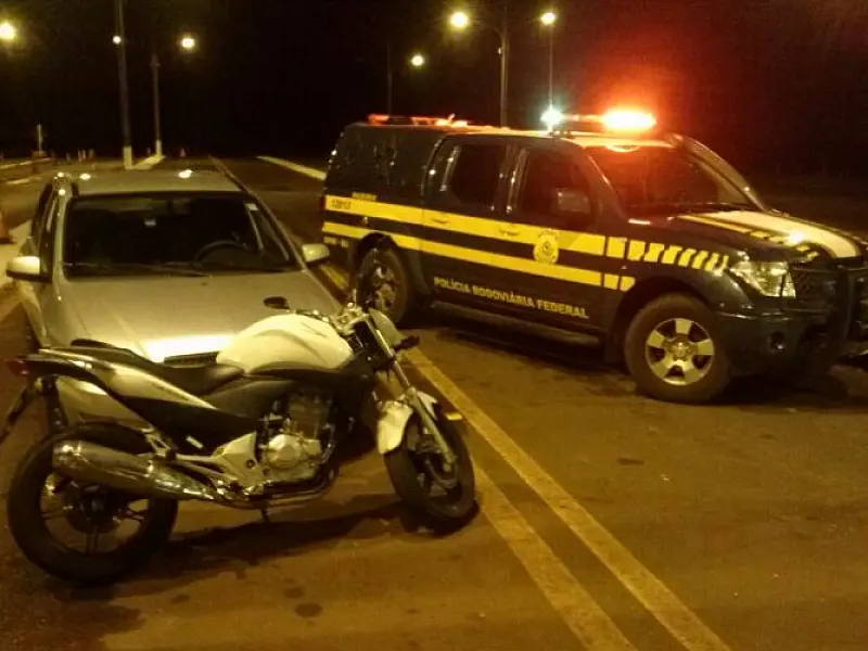 PRF recupera moto que seria vendida no Paraguai