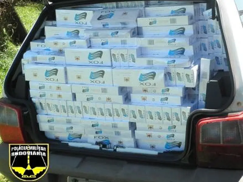 PMR apreende 25 caixas de cigarros contrabandeados