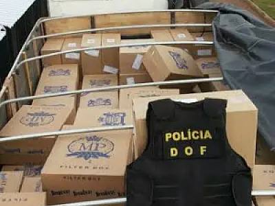 DOF apreende 40 mil pacotes de cigarros contrabandeados