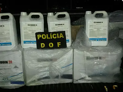 DOF apreende 120 litros de herbicida