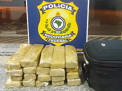Adolescente é apreendida com 17 kg de maconha na BR-163