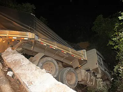 Colisão entre duas carretas deixa uma vítima fatal na BR-163