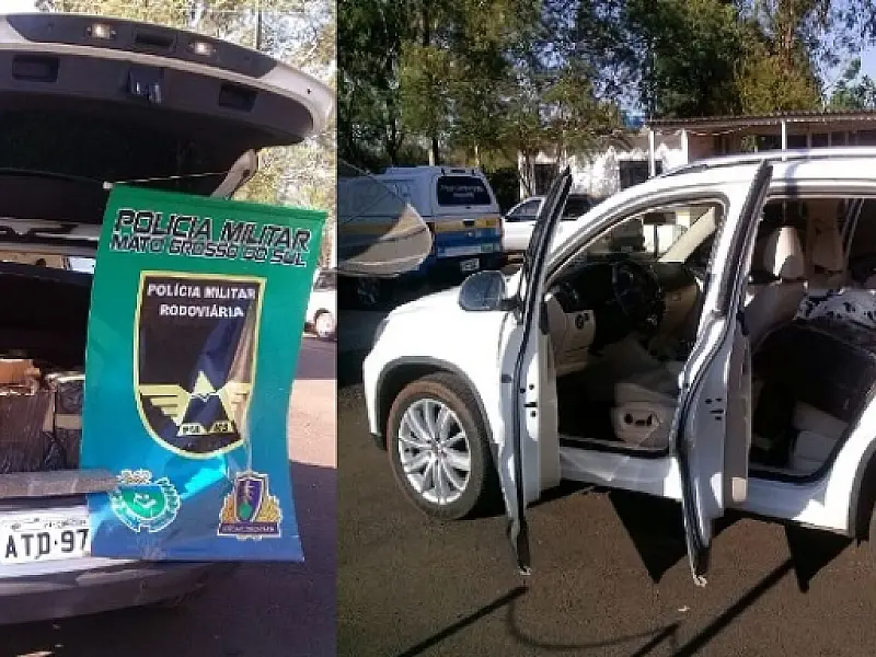 PMR apreende veículo carregado com maconha na MS 156