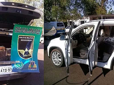PMR apreende veículo carregado com maconha na MS 156