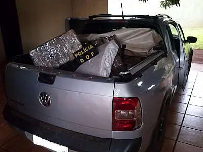 DOF apreende 428 quilos de maconha em veículo