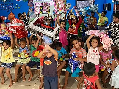 Com mão de obra prisional e parceiros, projeto da Agepen leva solidariedade e acolhimento a mais de 300 crianças carentes