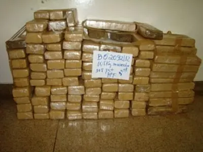 PRE apreendeu 108kg de maconha em Ponta Porã
