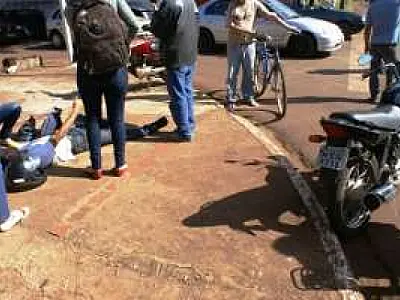 Duas pessoas ficam feridas em acidente na cidade de Dourados