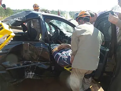 Policial capota veículo na BR-163; ele não teve ferimentos graves