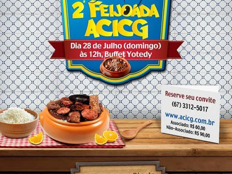 Associação Comercial da Capital realiza feijoada neste domingo
