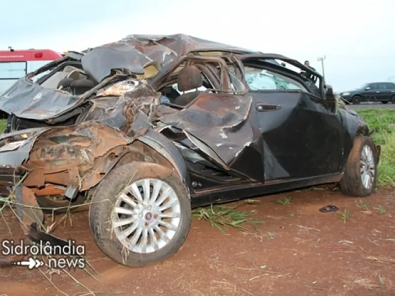 Jovem morre em grave acidente nesta madrugada em Sidrolândia