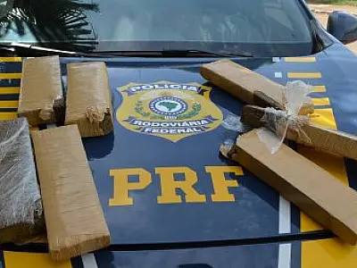 Mulher é presa transportando 10 kg de maconha na BR-163