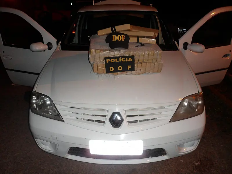 DOF apreende maconha em veículo na região de Ponta Porã