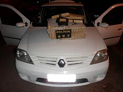 DOF apreende maconha em veículo na região de Ponta Porã