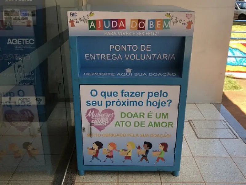 Campo Grande terá novos pontos de coleta do projeto Ajuda do Bem