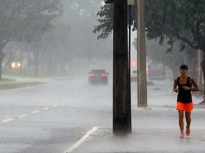 Contrastes: chuva forte no sul e calor de até 39°C na região pantaneira
