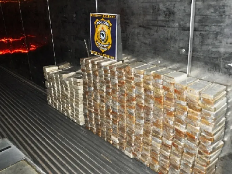 PRF apreende 460 kg de cocaína em Miranda; É a segunda maior apreensão do ano