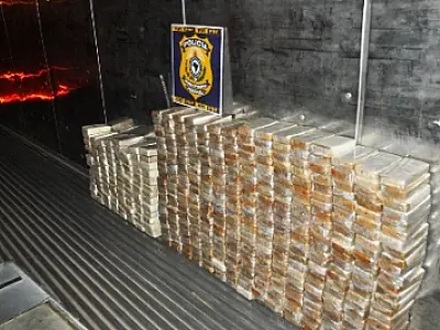 PRF apreende 460 kg de cocaína em Miranda; É a segunda maior apreensão do ano