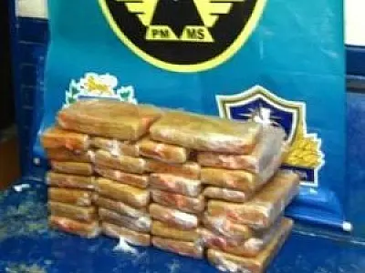 Mais de 25 kg de maconha apreendido com uma jovem em ônibus