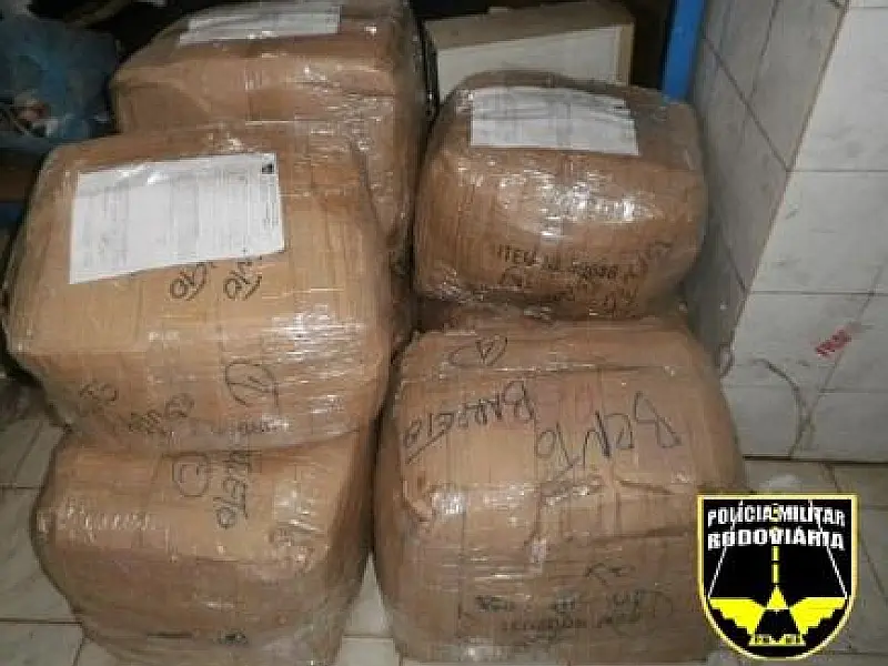 Policia Militar Rodoviária apreende veículo com contrabando na MS 379