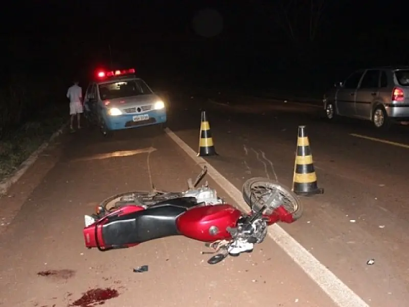 Motociclista atropela animal na MS-376 e fica em estado grave