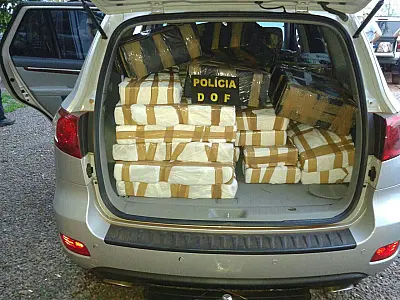 DOF apreende 700 quilos de maconha em veículo na MS 164