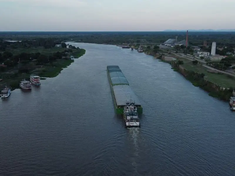 Com melhora do nível da hidrovia terminal de Porto Murtinho fará primeiro embarque do ano
