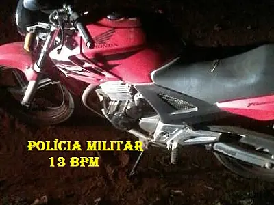 Moto furtada é recuperada pelo 13º BPM nessa terça