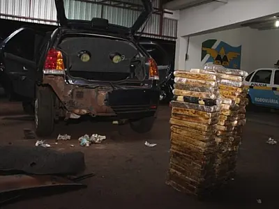 PRE apreende cerca de 50 quilos de maconha em Nova Andradina