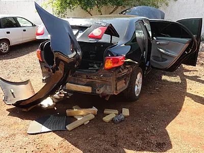 DOF apreende carro carregado de maconha em Dourados