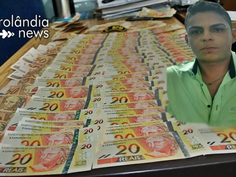 PM de Sidrolândia prende homem com 22 notas falsas na cueca