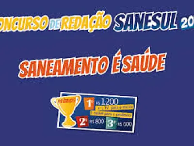 Inscrições abertas para o Concurso de Redação da Sanesul em Dourados