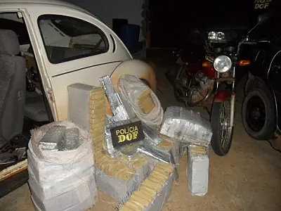 Polícia apreende 223 kg de maconha e dois são presos em Amambai