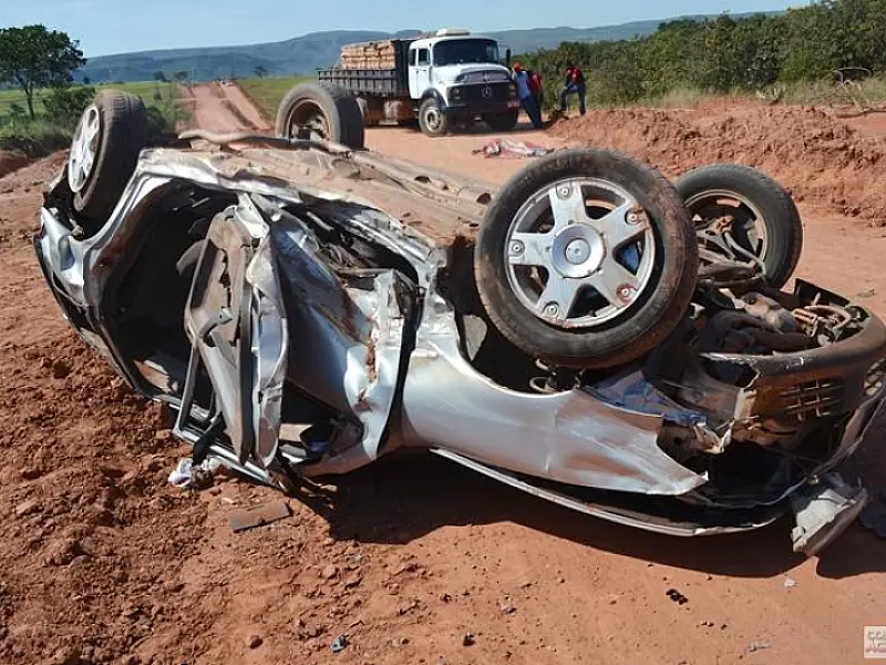 Jovem morre após veículo capotar na MS-430 nessa terça-feira