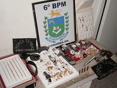 PM prende assaltantes de joalheria em Corumbá