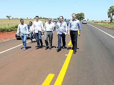 Governador visita obras da Sul Fronteira em Aral Moreira