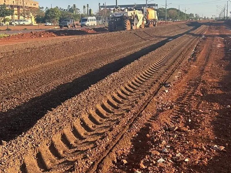 Dourados: revitalização da Avenida Coronel Ponciano segue cronograma de obra