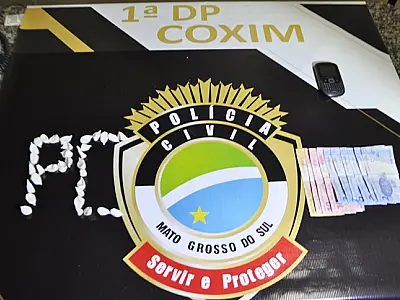 Operação conjunta prende suspeito de tráfico de drogas em Coxim