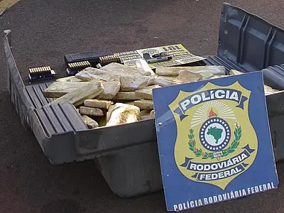 PRF apreende pistola 9 mm com munições em Ponta Porã