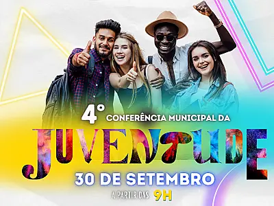 Prefeitura abre inscrições para a 4ª Conferência Municipal da Juventude; evento acontece dia 30