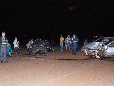 Taxista morre em grave colisão frontal em Gloria de Dourados